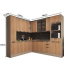 Ver imagem 3 de Armário Cozinha Completa Canto 10 Peças Stylo C/ Paneleiro Cor:cumaru