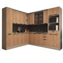 Ver imagem 2 de Armário Cozinha Completa Canto 10 Peças Stylo C/ Paneleiro Cor:cumaru