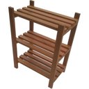 Ver imagem 1 de Estante Modular 3 Prateleiras Madeira Maciça 65x50x29 Cm Pintada Neonx:osmocolor Imbuia Semi Tran