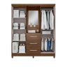 Roupeiro 4p. Abrir 3g Mx Ilheus C/esp e C/pes Marrocos / Off White - 2