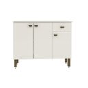 Ver imagem 5 de Armário de Cozinha Balcão Modulado 3 Portas 1 Gaveta Branco - Rosafor