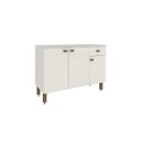 Ver imagem 6 de Armário de Cozinha Balcão Modulado 3 Portas 1 Gaveta Branco - Rosafor