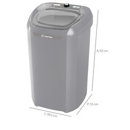 Tanquinho Wanke Premium 20kg Semiautomático Turbilhonamento Lwbe201t - 2