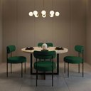 Ver imagem 1 de Cadeira Sala de Jantar Margara Kit 4 em Aço Preto Bouclê D03 - D'Rossi