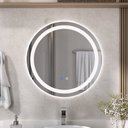 Ver imagem 1 de Espelho Juliana Redondo 60cm com Led e Desembaçador - Fabribam Único