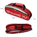 Ver imagem 2 de Raqueteira Profissional Vermelha Mochila Esportiva Multiuso para Tenis Beach e Badminton com Bolsa D