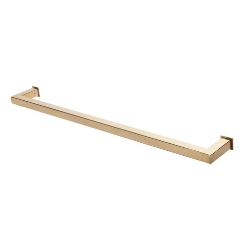 Porta Toalha Toalheiro de Banho Banheiro 60cm em Aço Inox Dourado Linha Larissa Stainless