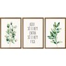 Quadro Decorativo 3 Telas Só o Bem Fica Diversos Tamanhos - 2