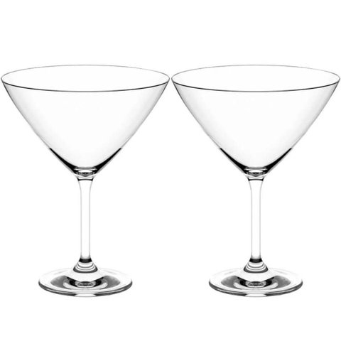 Kit 2 Taças Cristal 210ml para Martini Copo Dry Drinks Coquetel Haus Concept