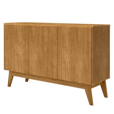 Balcao Buffet Ares 3 Portas 122 Cm Nature Tebar
