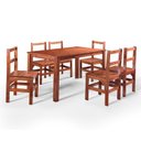 Ver imagem 2 de Conjunto Mesa e 6 Cadeiras de Madeira Maciça Área Gourmet Paris