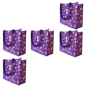 Bolsa Ecologica Ecobag Sacola Ombro Kit 5 Uni Mercado Compras