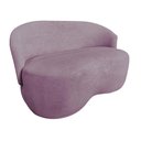 Ver imagem 3 de Kit Namoradeira + 2 Poltronas Decorativa Beatriz Orgânica Veludo Rosê