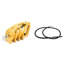Ver imagem 1 de Corpo Vibrador Imersão Alta Rotação 110V com Mangote Ponteira 38mm x 3,0m Menegotti Amarelo/Preto