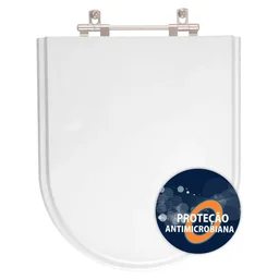 Assento Sanitário Poliester Antibacteriano Riviera Branco para Vaso Celite - 1 Assento Sanitário Poliester Antibacteriano Riviera Branco para Vaso Celite - 1