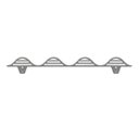 Ver imagem 1 de Tela Passarinheira Telha Fibrocimento Onda Baixa Cinza 25 Un