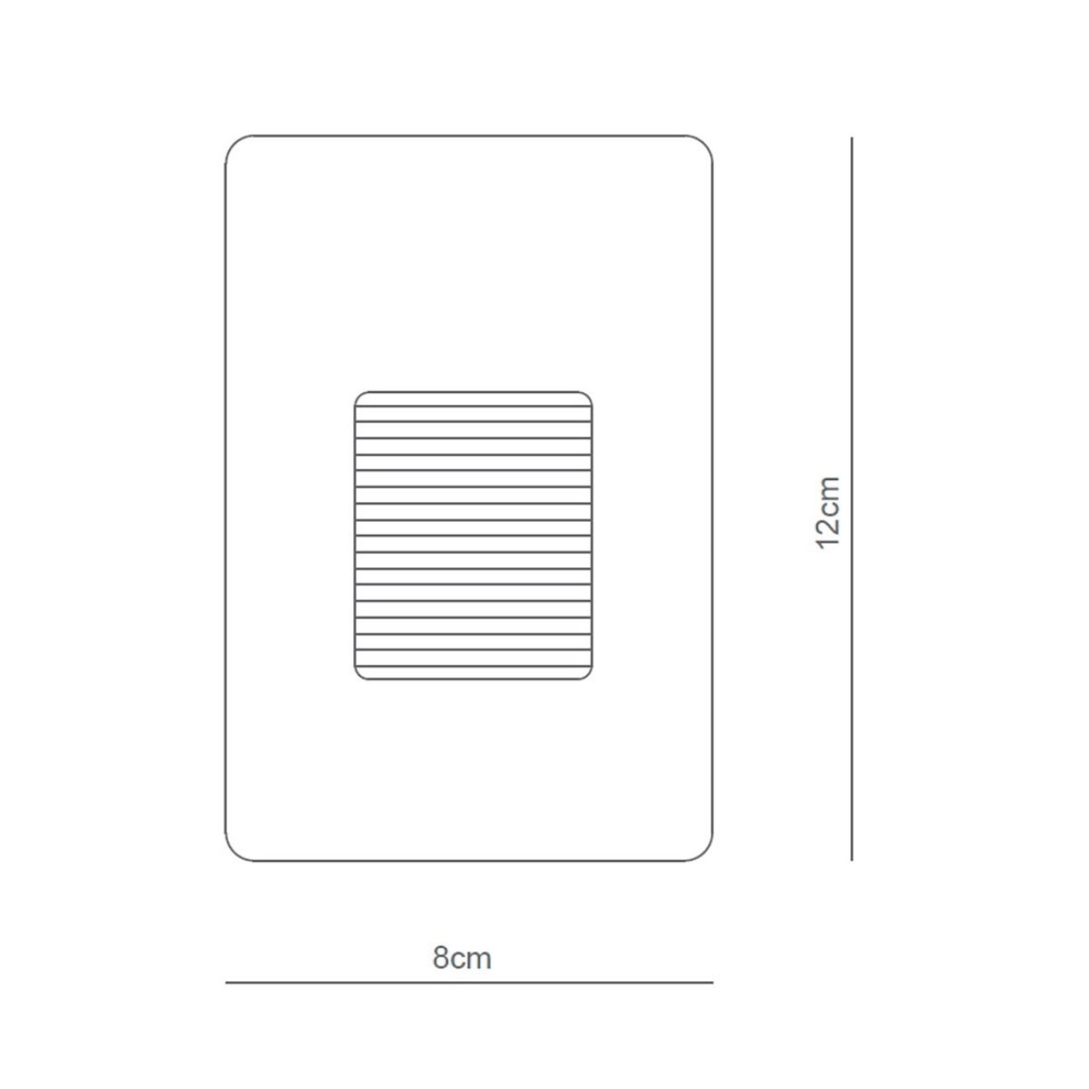 Balizador Led Embutir 2w 3000k Luz Amarela Ip65 Yamamura - 3