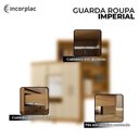 Ver imagem 5 de Guarda Roupa Casal Imperial e Armário Multiuso New Egito Carvalho Americano Off White - Incorplac