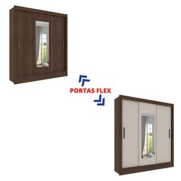 Guarda Roupa Casal 3 Portas Correr e 4 Gavetas C/ Espelho Valencia Tcil Tcil Móveis Roupeiro Valenci - 3