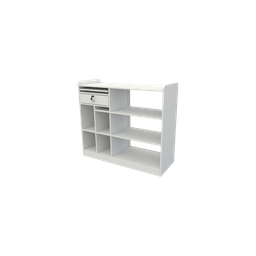 Balcão Caixa Vitrine M5 Esquerdo Mdf Atendimento Loja,valet - 2