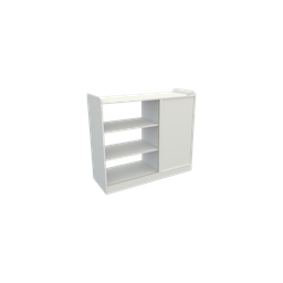 Balcão Caixa Vitrine M5 Esquerdo Mdf Atendimento Loja,valet - 4
