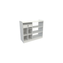 Balcão Caixa Vitrine M5 Esquerdo Mdf Atendimento Loja,valet - 1