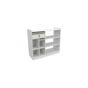 Balcão Caixa Vitrine M5 Esquerdo Mdf Atendimento Loja,valet