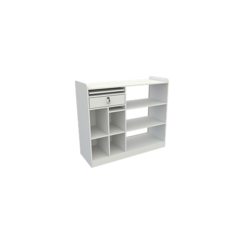 Balcão Caixa Vitrine M5 Esquerdo Mdf Atendimento Loja,valet