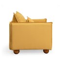 Ver imagem 5 de Poltrona com Pé Bolinha Sôma CabeCasa MadeiraOriginals Amarelo Mostarda