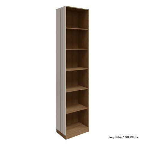 Módulo Cantoneira Lateral 245cm Altura Rimo Setiba - Jequitibá/offwhite