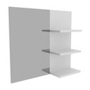 Ver imagem 4 de Espelheira para Banheiro 60cm Multimóveis VCR10088 Branco