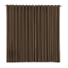 Cortina oxford tecido 3,00x2,50 Para Varão Simples:Marrom-escuro - 1