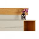 Ver imagem 5 de Rack com Painel Delux 1.8 Off White com Nature - Moveisaqui
