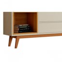 Ver imagem 6 de Rack com Painel Delux 1.8 Off White com Nature - Moveisaqui