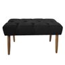 Banco Estofado Jade 80cm Suede Preto - Majú Decor - 1