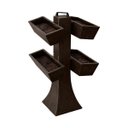 Ver imagem 1 de Kit 4 Vaso Planta Horta Grande Jardineira 50cm Floreira com Suporte Polietileno