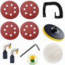 Ver imagem 2 de Politriz Lixadeira Angular 7 Polegadas 1400 Watts 220v Sg-9180 Kaqi + Kit 4 Lixas Disco