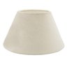 Cúpula Clássica de Abajur Luminária 11x10x19cm de Tecido Algodão Soquete Nacional Cor Bege Ref 16 - 2