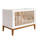 Ver imagem 2 de Kit Quarto Infantil com Pés Square Mel - Cômoda Elfe 4 Gavetas e 1 Porta + Guarda-Roupa Elfe + Berço