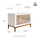 Ver imagem 3 de Kit Quarto Infantil com Pés Square Mel - Cômoda Elfe 4 Gavetas e 1 Porta + Guarda-Roupa Elfe + Berço