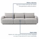 Ver imagem 6 de Sofá Cama Modular Orgânico Retrátil 4 Lugares 270cm Base Madeira Maciça Oxford