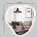 Ver imagem 2 de Espelho Orgânico com Led 6000k Medida 84,0 X 77,0 Cm