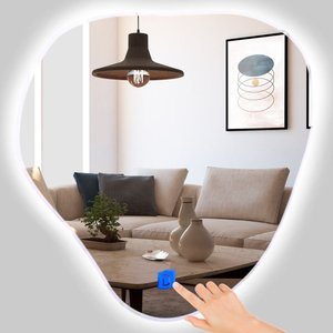 Espelho Orgânico com Led 6000k Medida 84,0 X 77,0 Cm