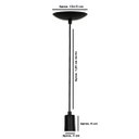 Ver imagem 5 de Kit 5 Pendente Tubo Cilindro Alumínio Branco Fio 120cm