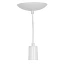 Ver imagem 3 de Kit 5 Pendente Tubo Cilindro Alumínio Branco Fio 120cm