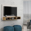 Ver imagem 2 de Painel para TV Atena Off White Cinamomo - Valdemóveis