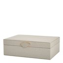 Ver imagem 1 de Caixa Decorativa em Mdf com Revestimento em Pu Cinza 28cm 18206 Mart