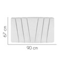 Ver imagem 2 de Painel Estofada Bélgica 90cm Solteiro Para Cama Box Quarto Suede Branco - Gat Magazine