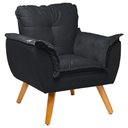 Ver imagem 2 de Kit 4 Poltrona Decorativa Opala Revestimento Suede - Lm Decor Ladecor Estofados Laranja
