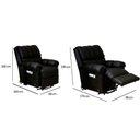 Ver mais imagens de Poltrona Reclinável Motorizada P- Sala Texas Fantastic Zero Wall C- Lift Courano Marrom - Probel